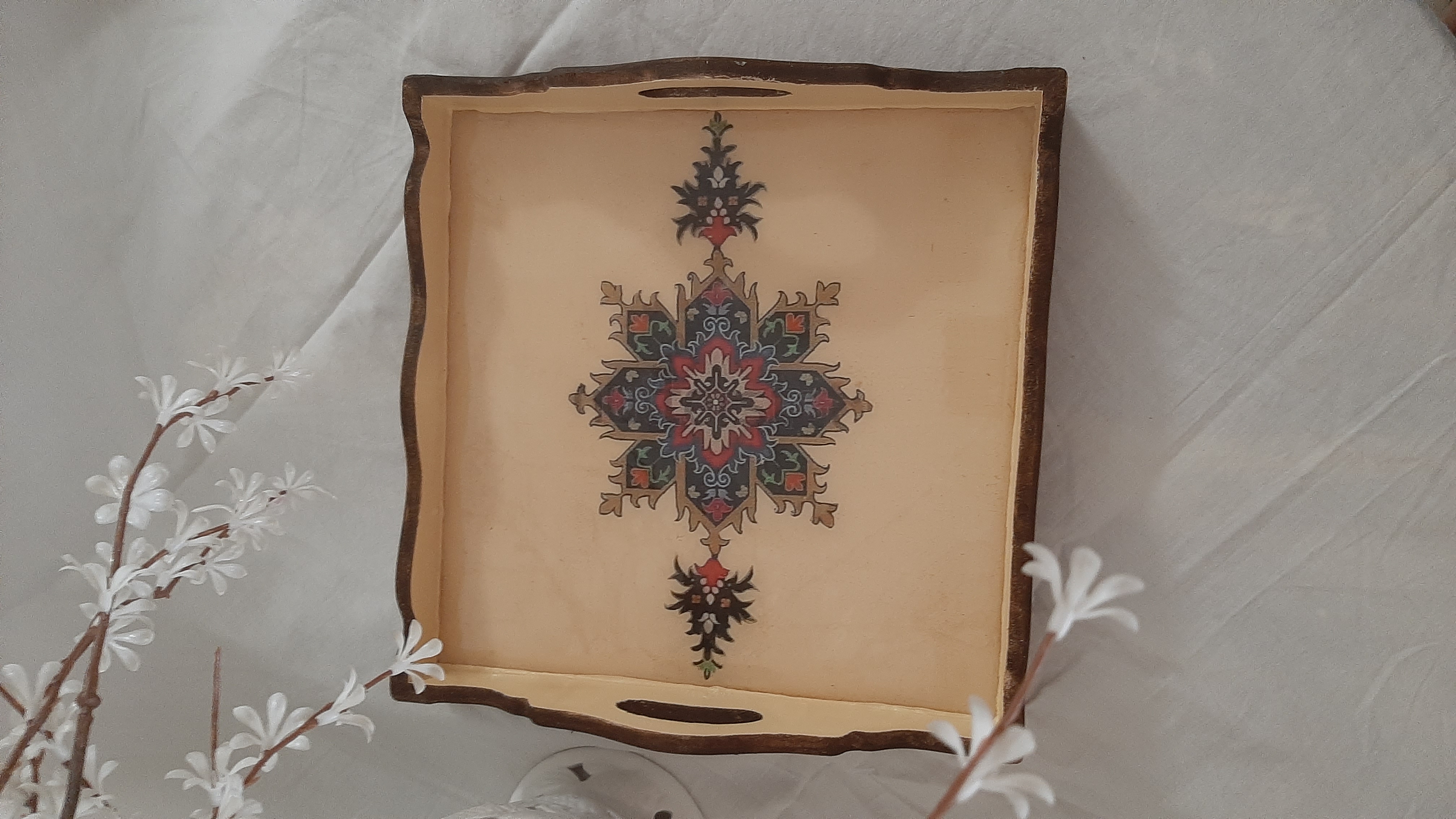 سینی طرح اسلیمی ایرانی ۰۲۵